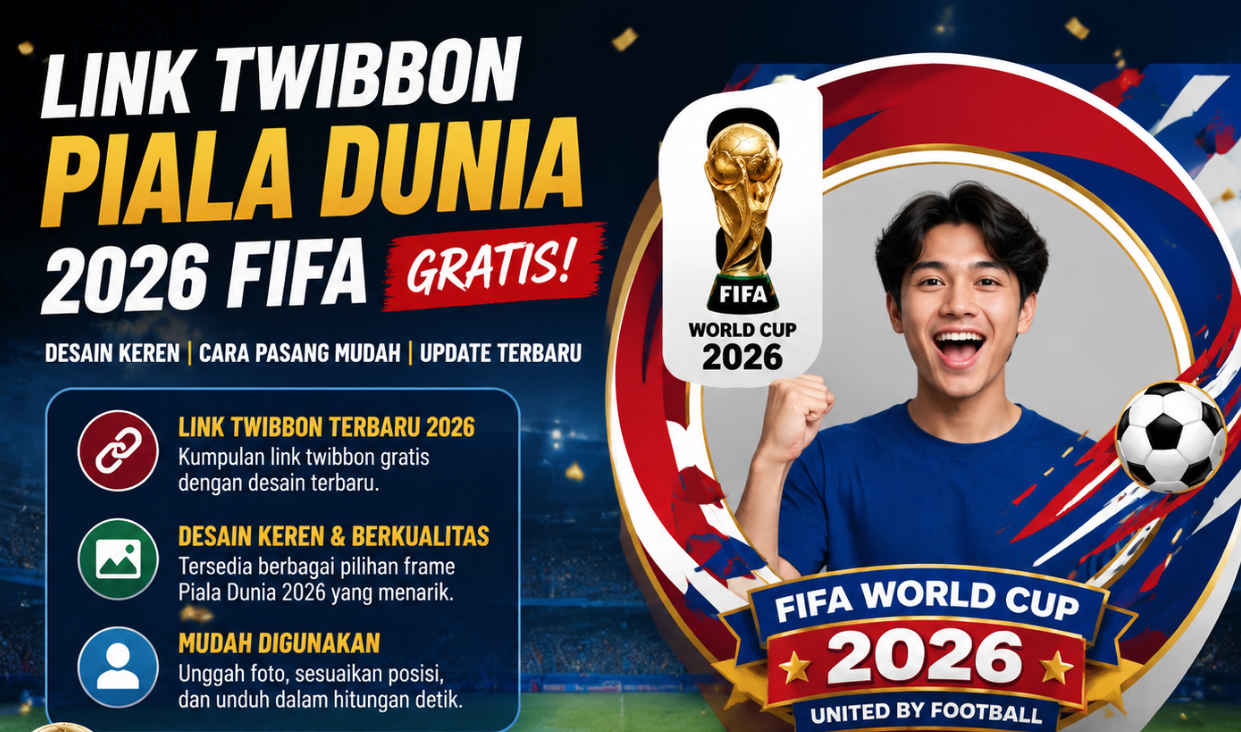 Link Twibbon Piala Dunia 2026 Gratis Desain Keren